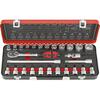 Hex.sock. wrench set 1/2"27-piece
